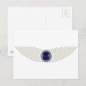 Carte Postale Collier Sapphire Choker de Diana (Devant / Derrière)