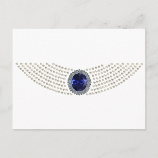 Carte Postale Collier Sapphire Choker de Diana (Devant)