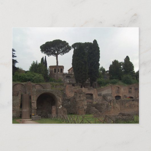 Carte Postale Colline de Palatine à Rome, Italie (Devant)