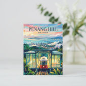 Carte Postale Colline de Penang Malaisie (Debout devant)