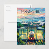 Carte Postale Colline de Penang Malaisie (Devant / Derrière)