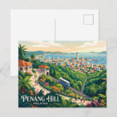 Carte Postale Colline de Penang Malaisie (Devant / Derrière)