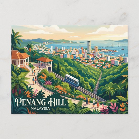 Carte Postale Colline de Penang Malaisie (Devant)
