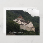 Carte Postale colline du château de vaduz (Devant / Derrière)