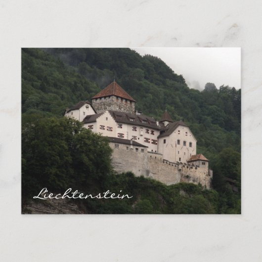 Carte Postale colline du château de vaduz (Devant)