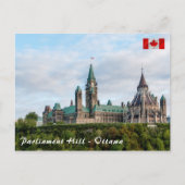 Carte Postale Colline du Parlement à Ottawa - Ontario, Canada (Devant)
