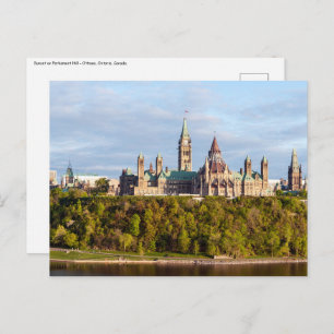 Carte Postale Colline du Parlement à Ottawa - Ontario, Canada
