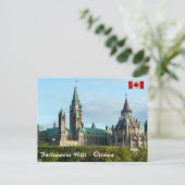 Carte Postale Colline du Parlement à Ottawa - Ontario, Canada (Debout devant)