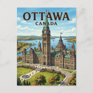 Carte Postale Colline du Parlement Canada