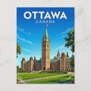 Carte Postale Colline du Parlement Canada
