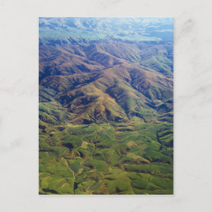 Carte Postale Collines à rouleaux dans la région de Southland en