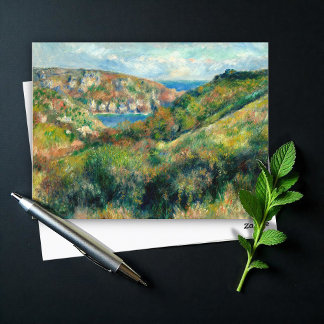 Carte Postale Collines autour de la baie de Moulin Huet, Renoir