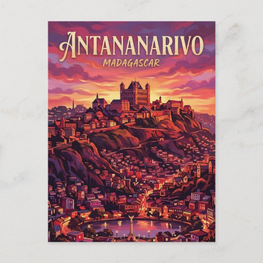 Carte Postale Collines d'Antananarivo Madagascar (Devant)
