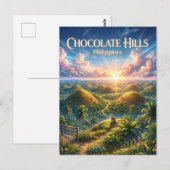 Carte Postale Collines de chocolat Philippines (Devant / Derrière)