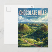 Carte Postale Collines de Chocolate Philippines (Devant / Derrière)