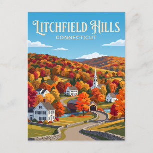 Carte Postale Collines de Litchfield États-Unis