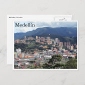 Carte Postale collines de Medellín (Devant / Derrière)