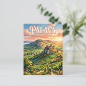 Carte Postale Collines de Pálava République tchèque (Debout devant)