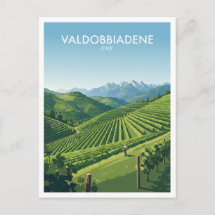 Carte Postale Collines de prosecco de Valdobbiadene Italie