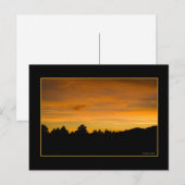 Carte Postale Collines Des Prairies Au Coucher Du Soleil (Devant / Derrière)