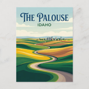 Carte Postale Collines ondoyantes de Palouse Idaho
