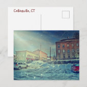 Carte Postale Collinsville Winter Scene (Devant / Derrière)