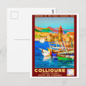 Carte Postale Collioure, Pyrénées, France, Bateaux sur le port,  (Devant / Derrière)