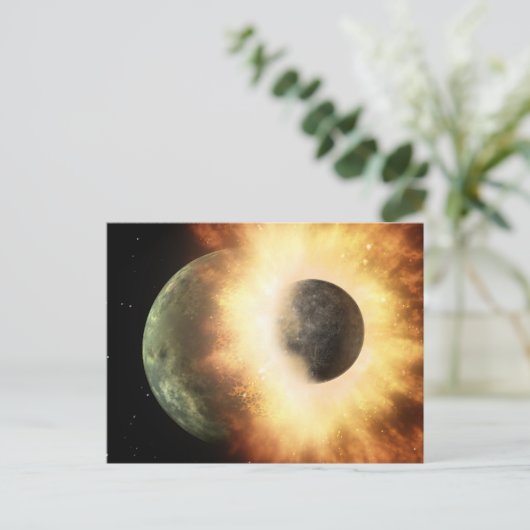 Carte Postale Collision spatiale (Debout devant)