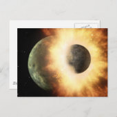 Carte Postale Collision spatiale (Devant / Derrière)