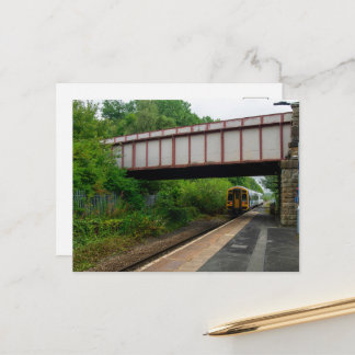 Carte Postale Colne Bound Train Leaving Burnley Barracks Railway