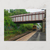 Carte Postale Colne Bound Train Leaving Burnley Barracks Railway (Devant)