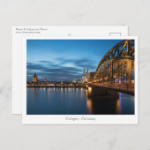 Carte Postale Cologne Allemagne (Devant / Derrière)