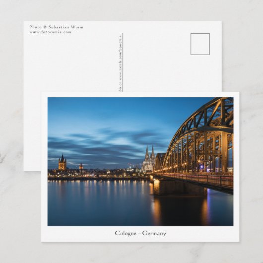 Carte Postale Cologne Allemagne (Devant / Derrière)