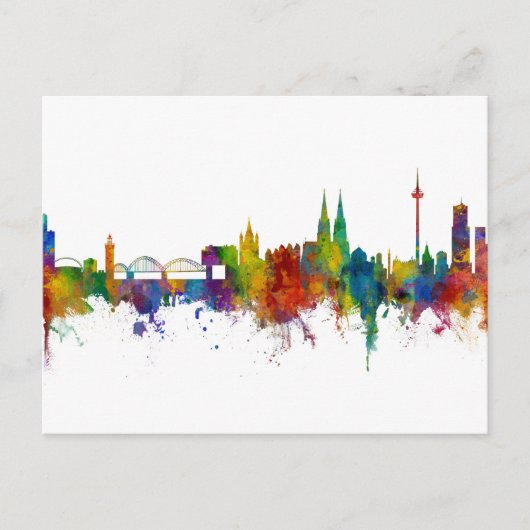 Carte Postale Cologne Allemagne Skyline (Devant)