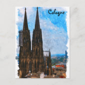 Carte Postale Cologne cathédrale Allemagne Voyage (Devant)