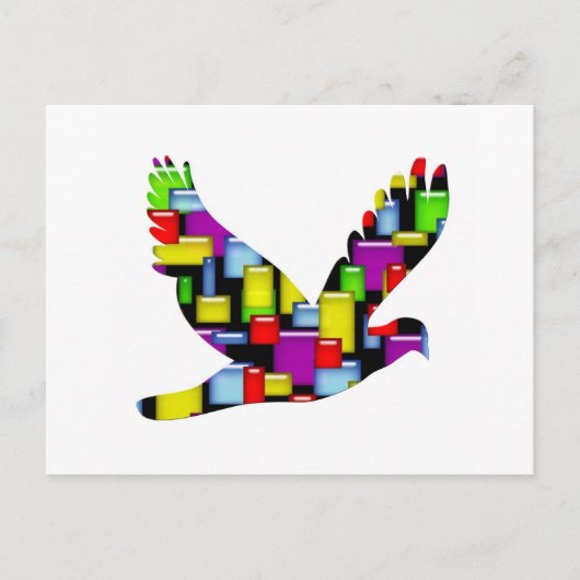 Carte Postale colombe (Devant)