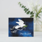 Carte Postale Colombe blanche (Debout devant)