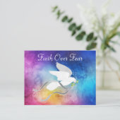 Carte postale Colombe Blanche (Debout devant)