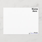 Carte Postale colombe/croix/rose (Dos)