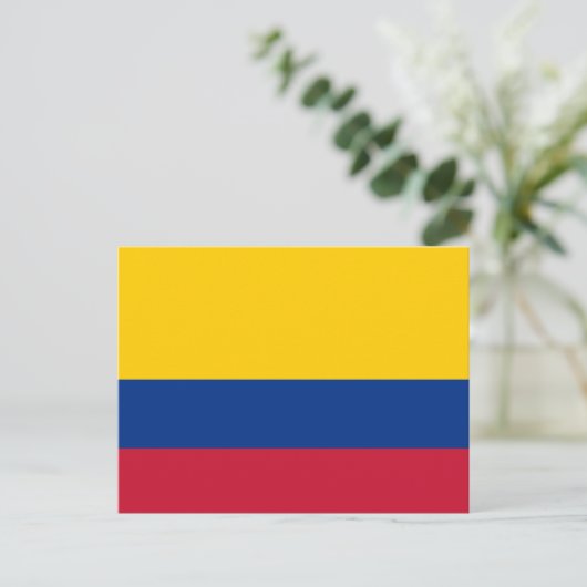 Carte Postale Colombian flag (Debout devant)