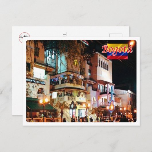 Carte Postale Colombie - Bogotà (Devant / Derrière)