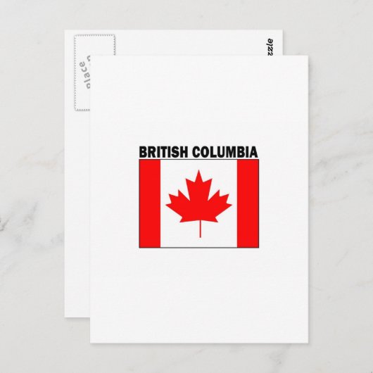 Carte Postale Colombie-Britannique (Devant / Derrière)