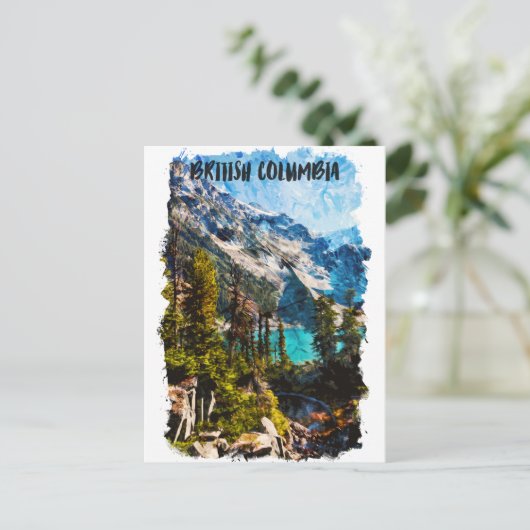 Carte Postale Colombie-Britannique Canada Mountain View (Debout devant)