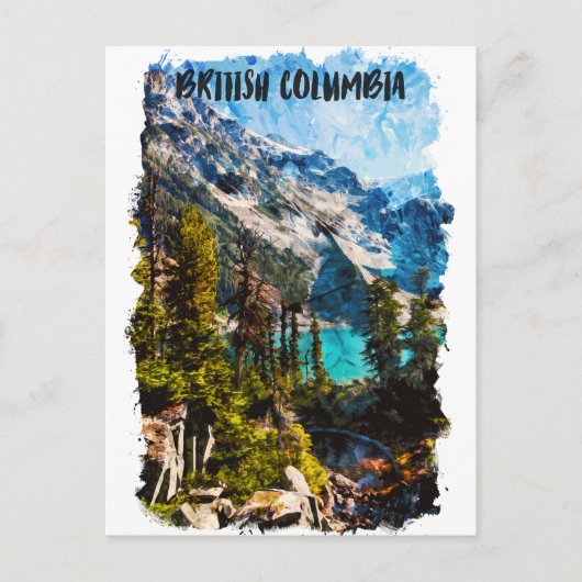 Carte Postale Colombie-Britannique Canada Mountain View (Devant)