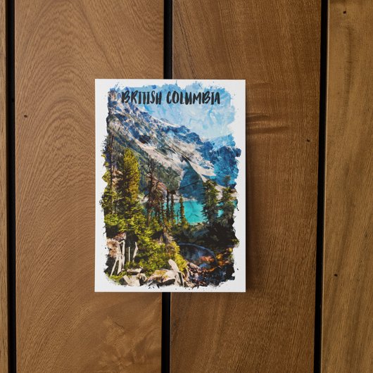 Carte Postale Colombie-Britannique Canada Mountain View