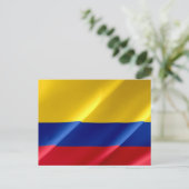 Carte Postale Colombie - drapeau colombien - (Debout devant)