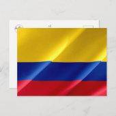 Carte Postale Colombie - drapeau colombien - (Devant / Derrière)