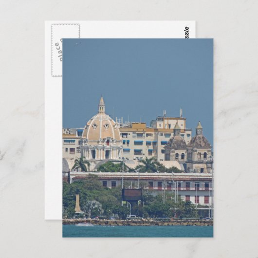 Carte Postale Colombie-Front de mer de Carthagène (Devant / Derrière)