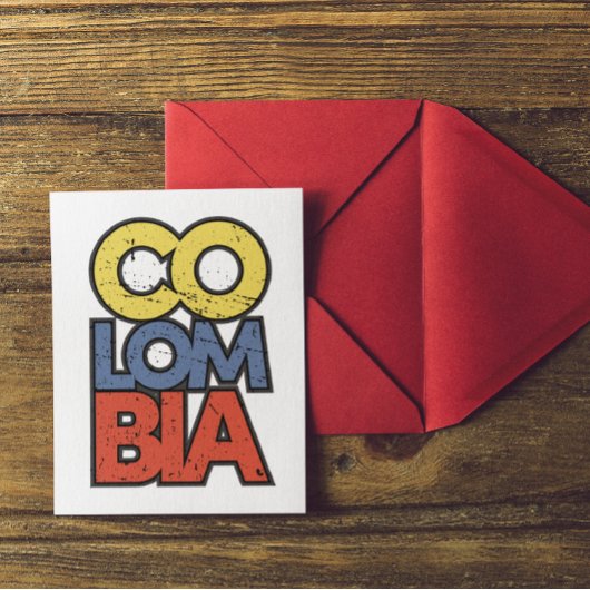 Carte Postale Colombie Metal Wall Art