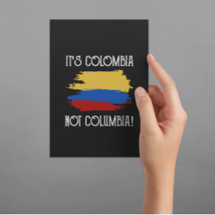 Carte Postale Colombie pas Columbia Drôle Citation Colombienne